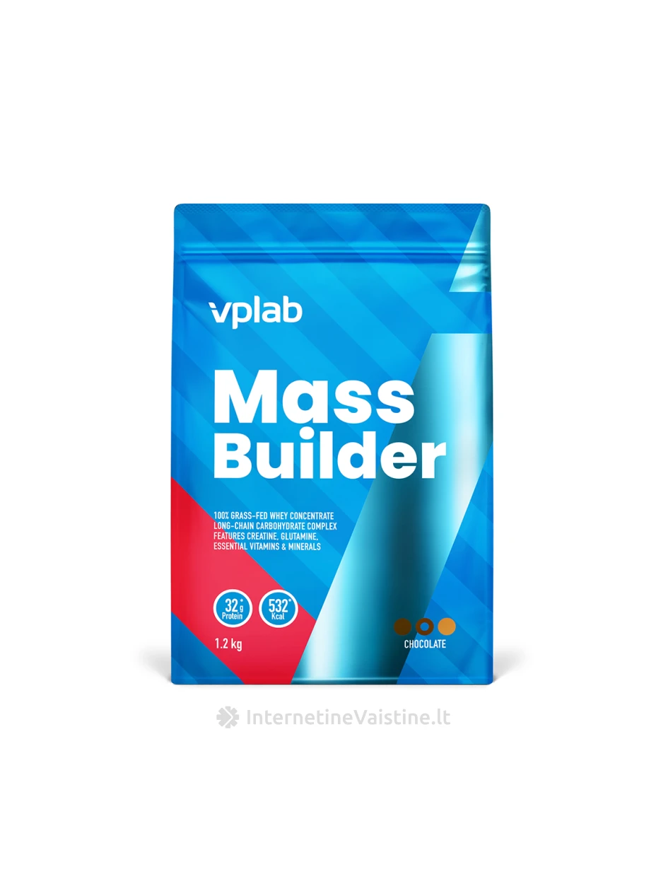 VPLab Mass Builder Chocolate, 1,2 kg | internetinevaistine.lt