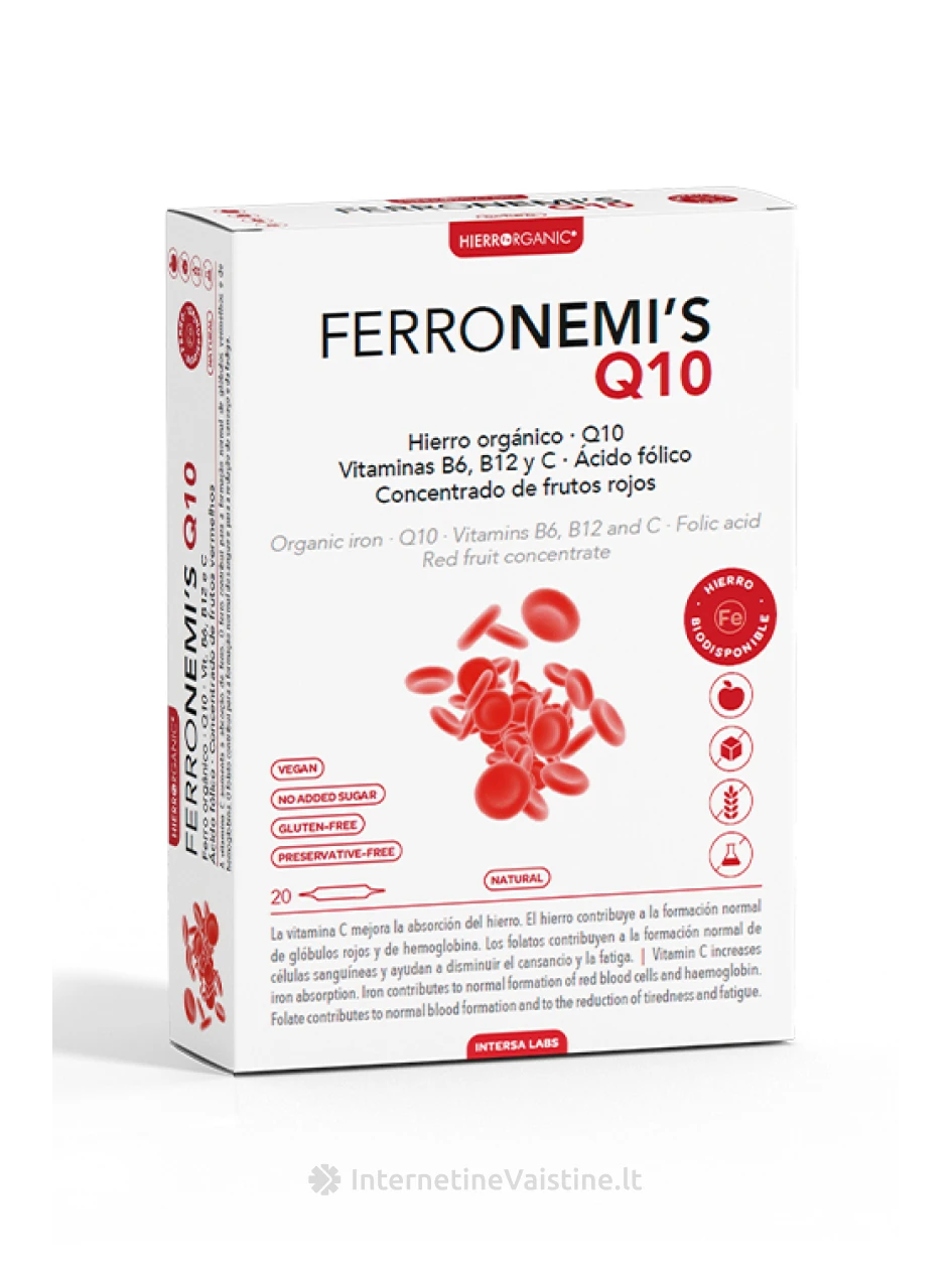 FERRONEMI`S su CoQ10 10ml skyst. but. N20 | internetinevaistine.lt