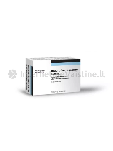 IBUPROFEN Lannacher 400mg plėv.dengt. tab. N10, 10 vnt. | internetinevaistine.lt