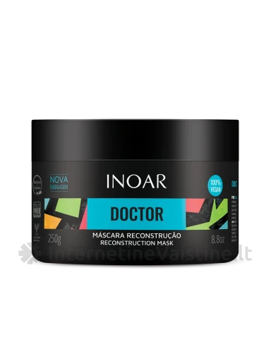 INOAR Doctor Resconstruction Mask kaukė plauk. atkur., 250 g, Vnt | internetinevaistine.lt