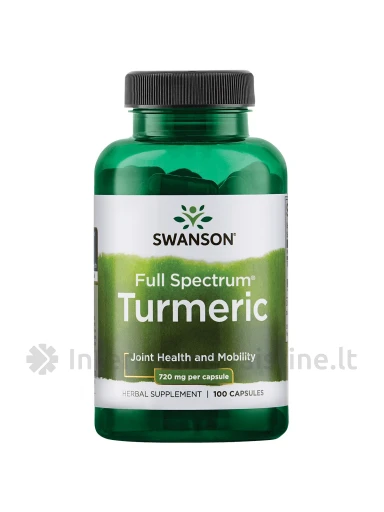 SWANSON, Ciberžolė 720MG, 30 kapsulių, N1 | internetinevaistine.lt