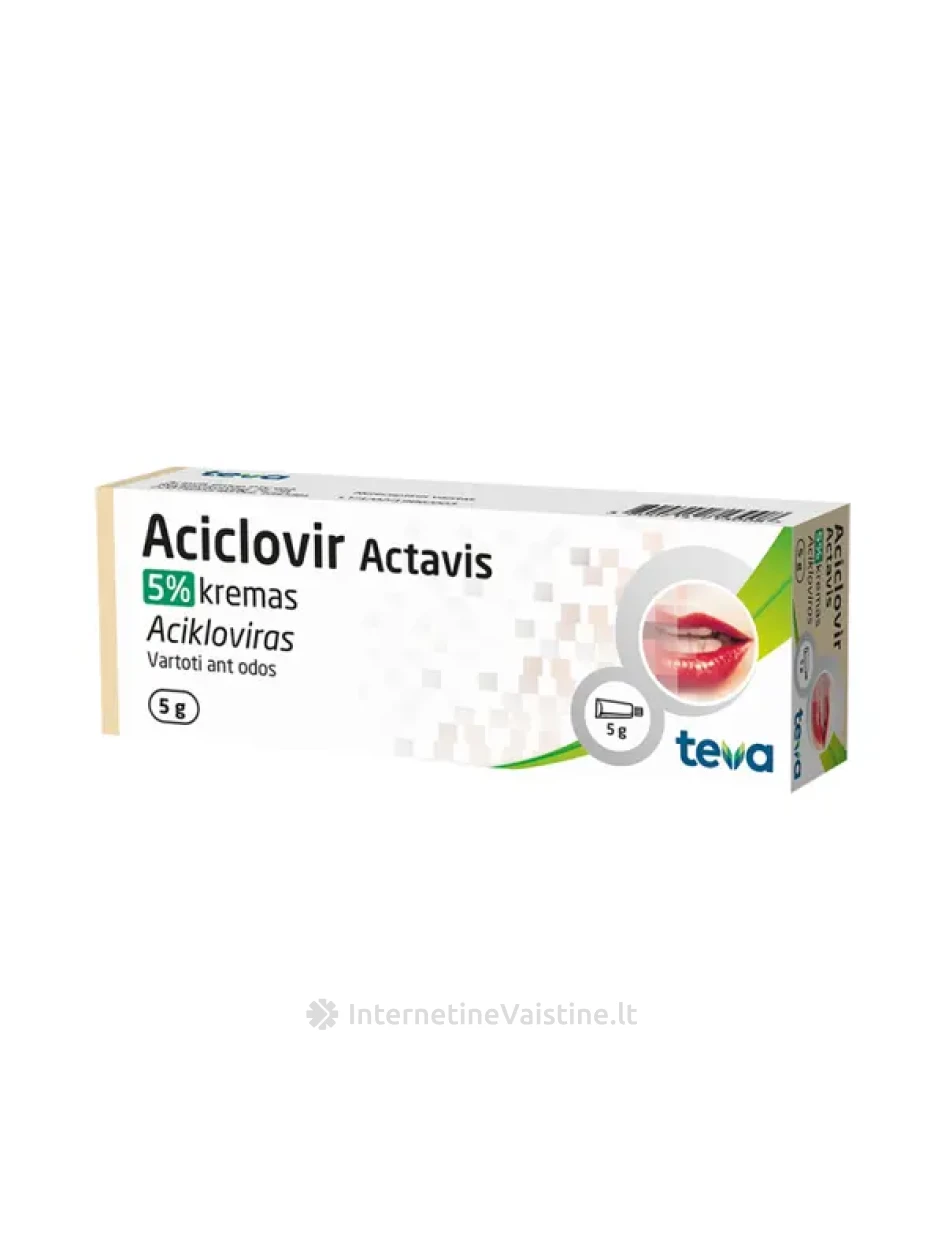 ACICLOVIR Actavis 5mg/g kremas 5g N1 | internetinevaistine.lt
