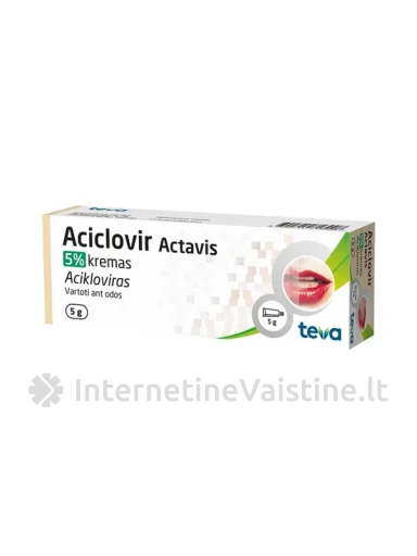 ACICLOVIR Actavis 5mg/g kremas 5g N1 | internetinevaistine.lt
