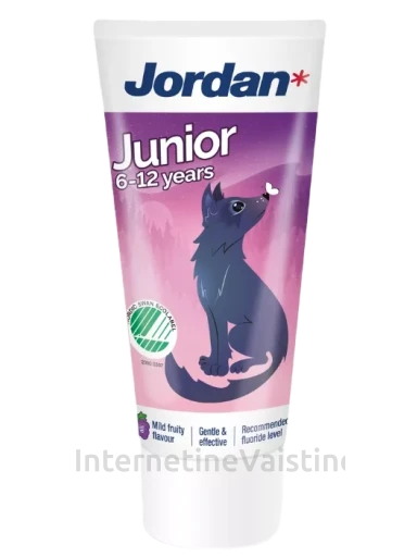JORDAN Junior (6-12) dantų pasta, 50 ml, Vnt | internetinevaistine.lt