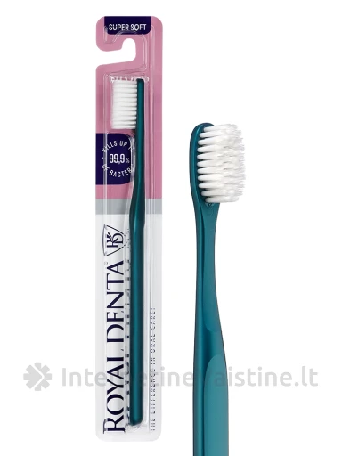 ROYAL DENTA Dantų šepetėlis Silver Super Soft, 1 vnt. | internetinevaistine.lt