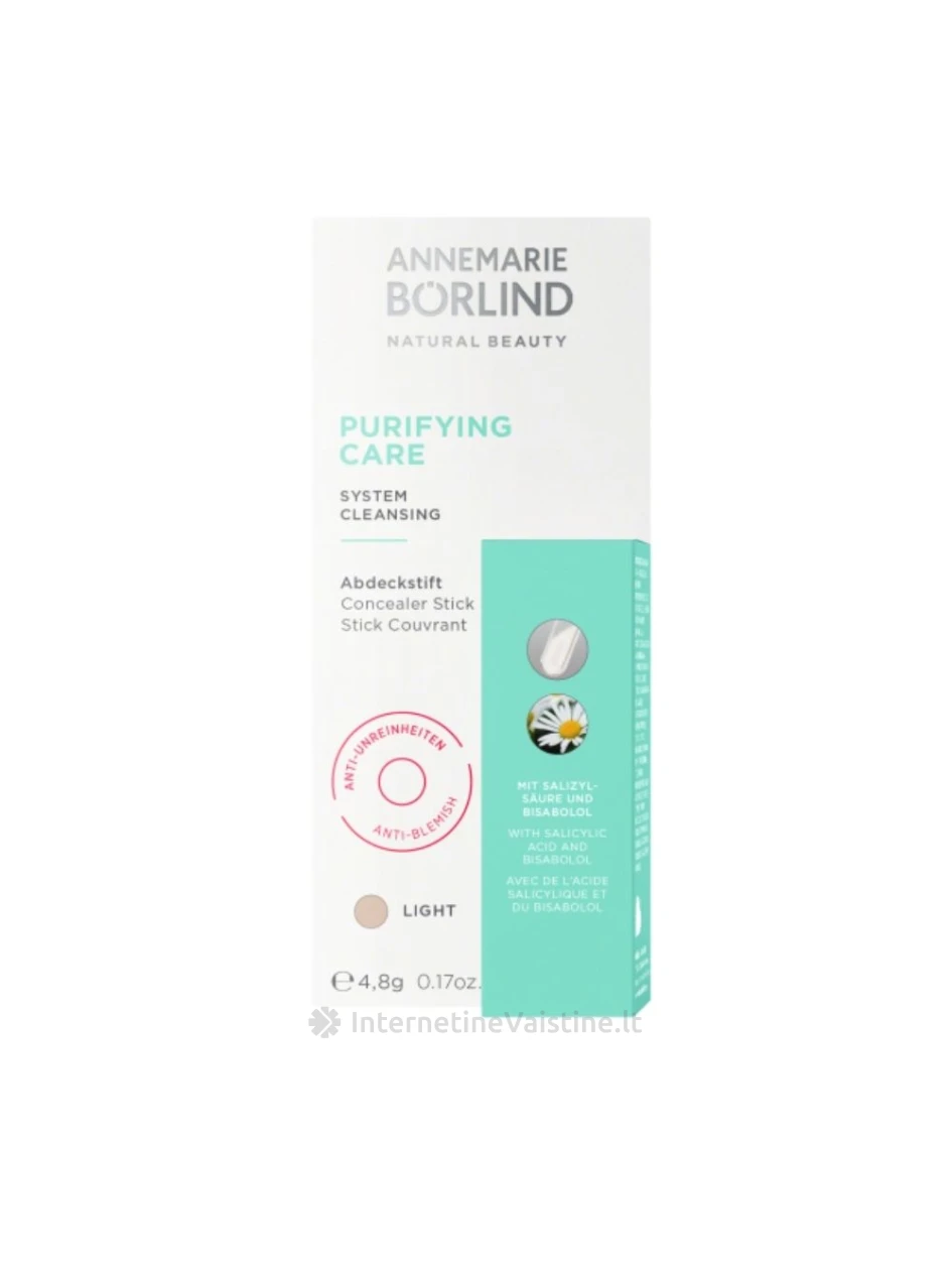 ANNEMARIE BORLIND Purifying Care maskav. priemonė Stick Light, 5 g, Vnt | internetinevaistine.lt