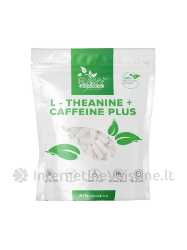 L-teaninas + Kofeinas PLUS  (60 kapsulių), N1 | internetinevaistine.lt
