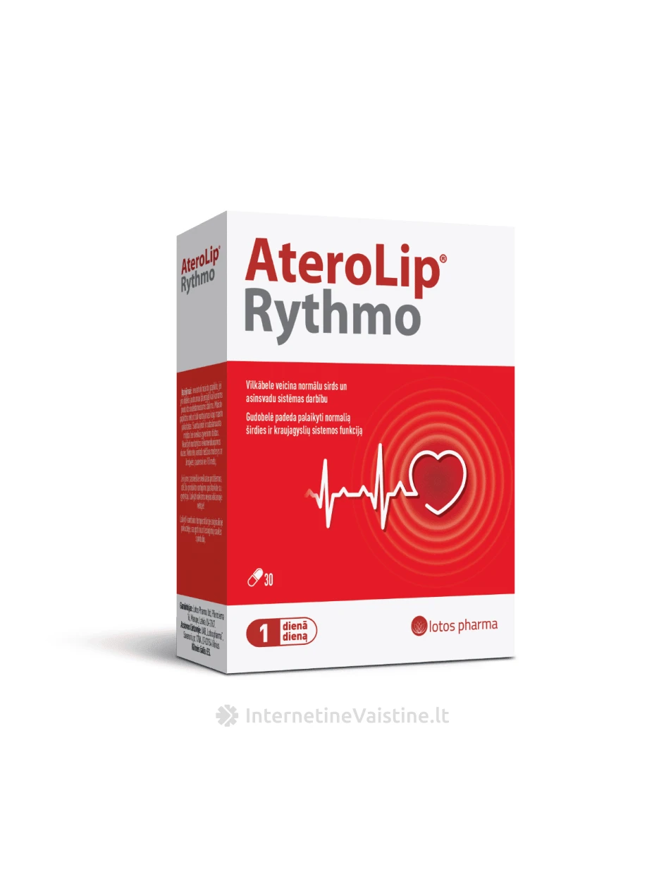 ATEROLIP Rythmo, 30 kapsulių | internetinevaistine.lt