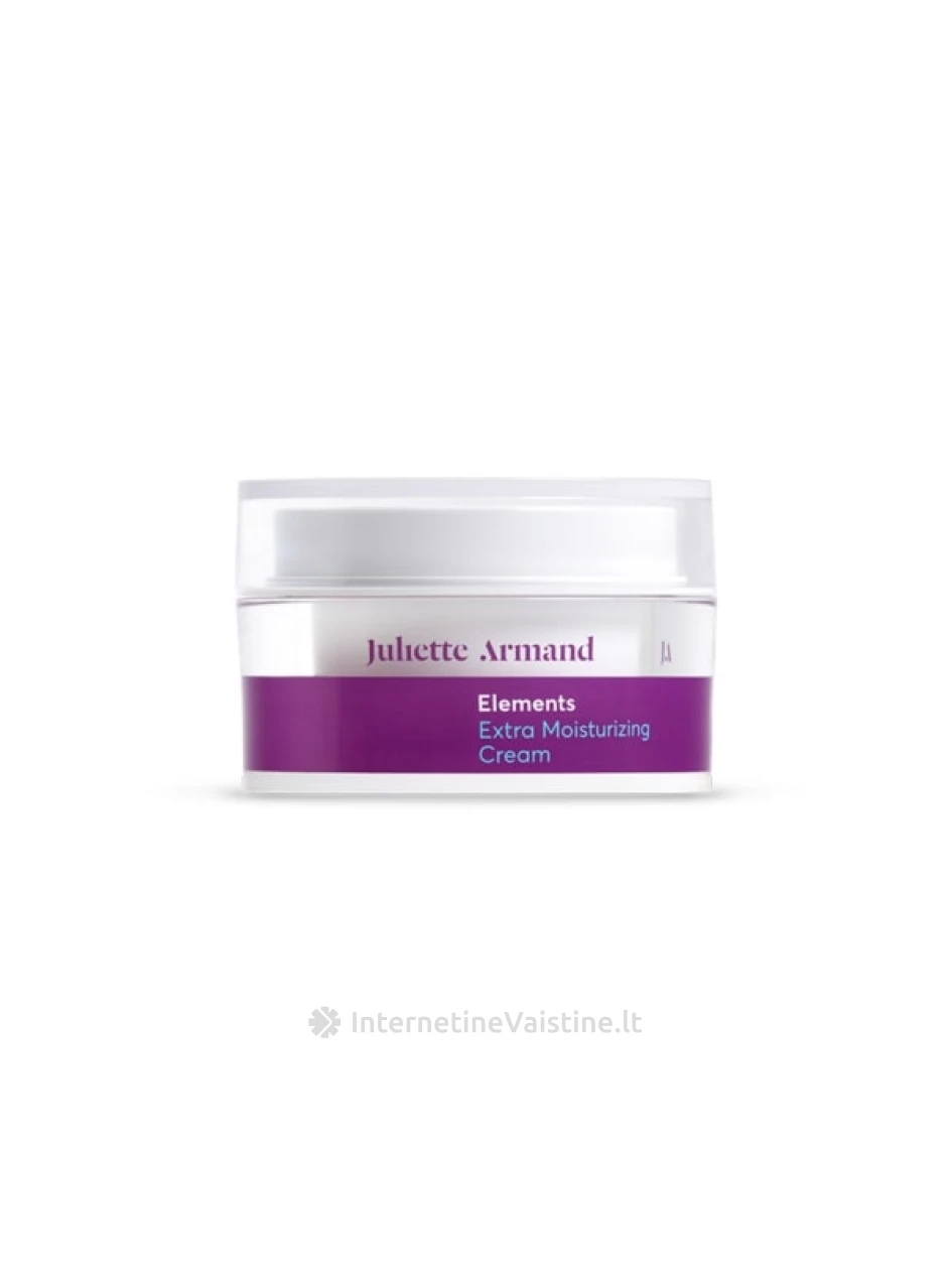 Juliette Armand Extra Moisturising Cream - Stangrinantis, drėkinantis veido kremas sausai odai 50ml, N1 | internetinevaistine.lt