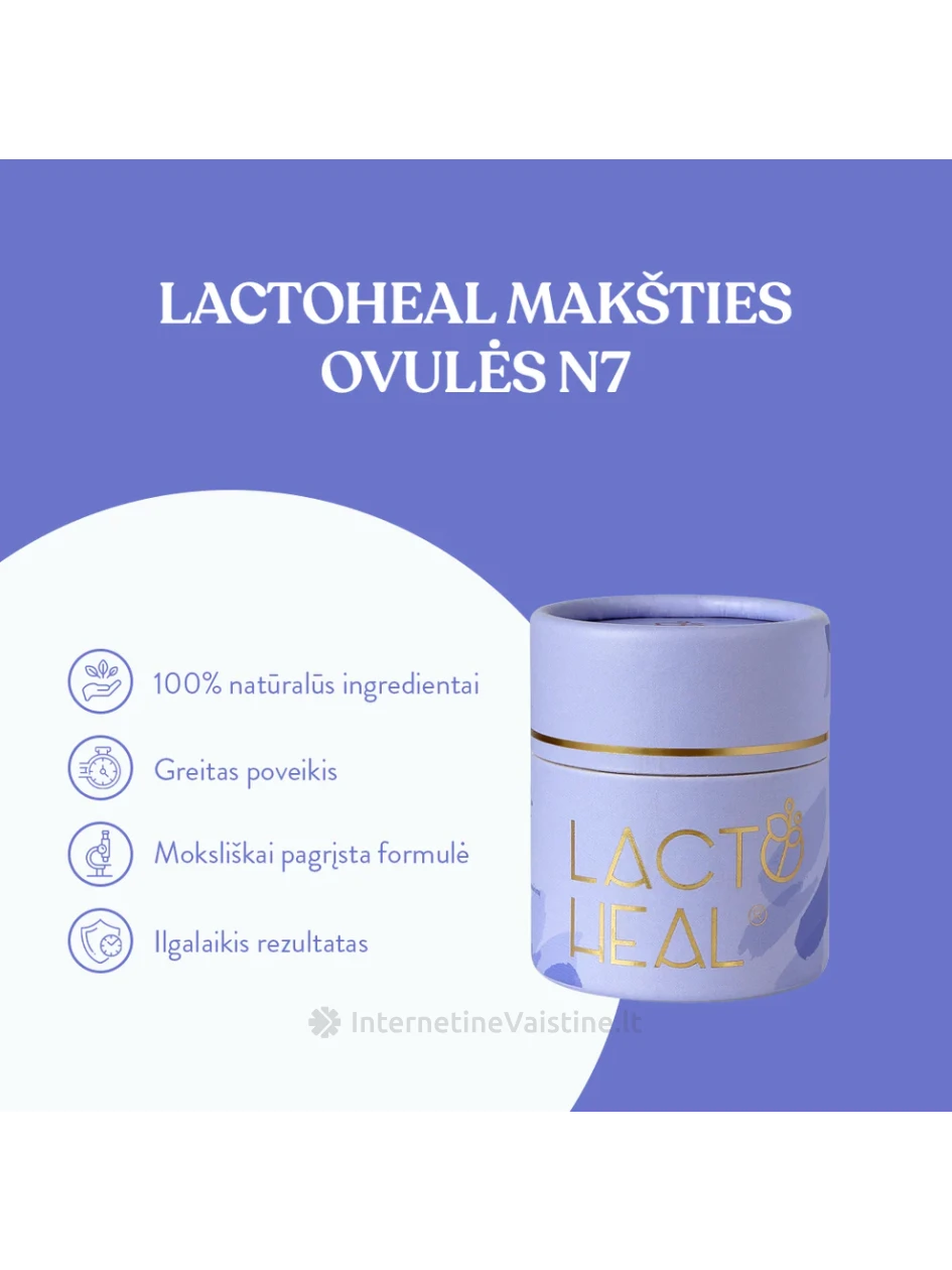 LACTOHEAL makšties ovulės, 7 vnt. | internetinevaistine.lt
