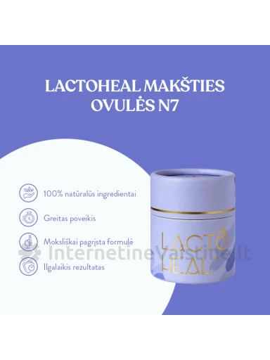 LACTOHEAL makšties ovulės, 7 vnt. | internetinevaistine.lt