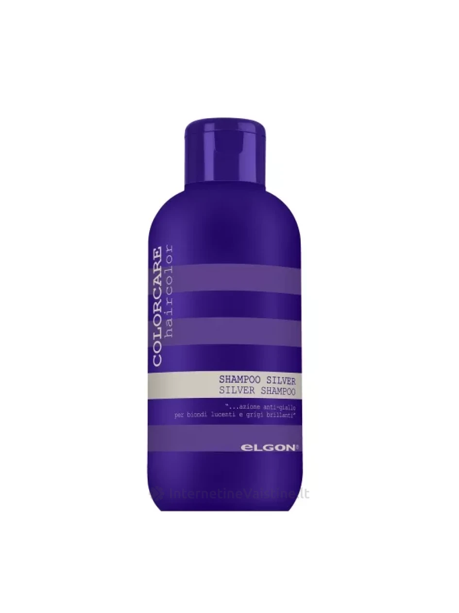 ELGON šampūnas mažinantis plaukų atspalvį COLORCARE SILVER, 300 ml, Vnt | internetinevaistine.lt