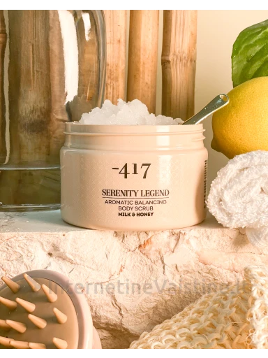 Minus 417 - SERENITY LEGEND - KVAPUSIS BALANSUOJANTIS KŪNO ŠVEITIKLIS - MILK & HONEY - 450 gr | internetinevaistine.lt