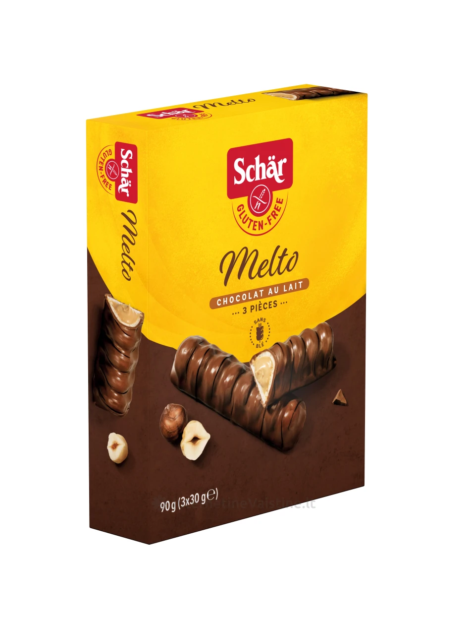 Schär MELTO - šokoladinis batonėlis be glitimo, 90g | internetinevaistine.lt