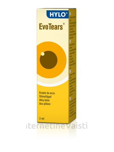 HYLO EVOTEARS akių lašai, 3 ml | internetinevaistine.lt