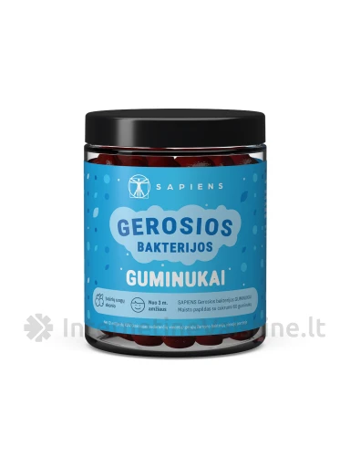 SAPIENS Gerosios bakterijos guminukai N60 | internetinevaistine.lt
