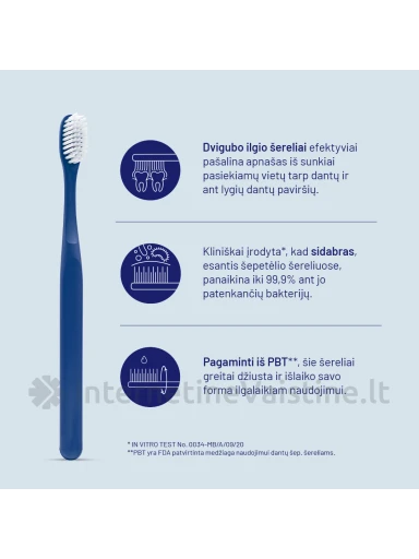 ROYAL DENTA dantų šepetėlių rinkinys SILVER MEDIUM (431), 4 vnt. (431) | internetinevaistine.lt