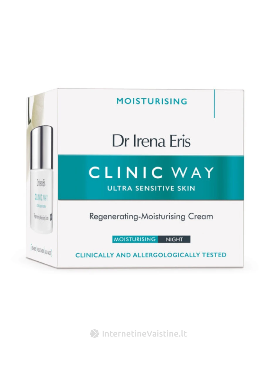 CLINIC WAY naktinis, drėkinantis, atkuriamasis kremas., 50 ml, Vnt | internetinevaistine.lt