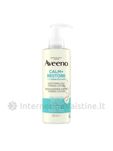 AAVEENO Calm & Restore raminantis tonizuojantis losjonas su avižomis, 200ml, Vnt | internetinevaistine.lt
