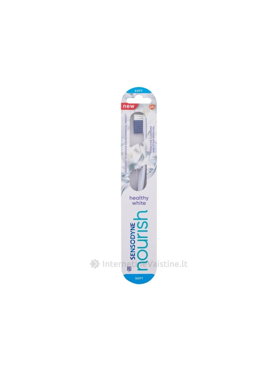 Dantų šep. SENSODYNE Nourish TB Healthy White N1 (136039), Vnt | internetinevaistine.lt