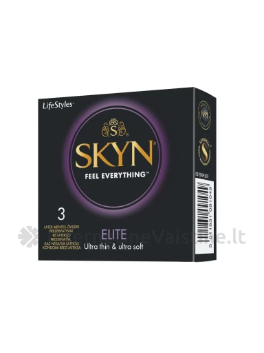 Prezervatyvai LIFESTYLES SKYN Elite, 3 vnt, 3vnt. | internetinevaistine.lt