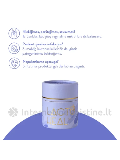 LACTOHEAL makšties ovulės, 7 vnt. | internetinevaistine.lt