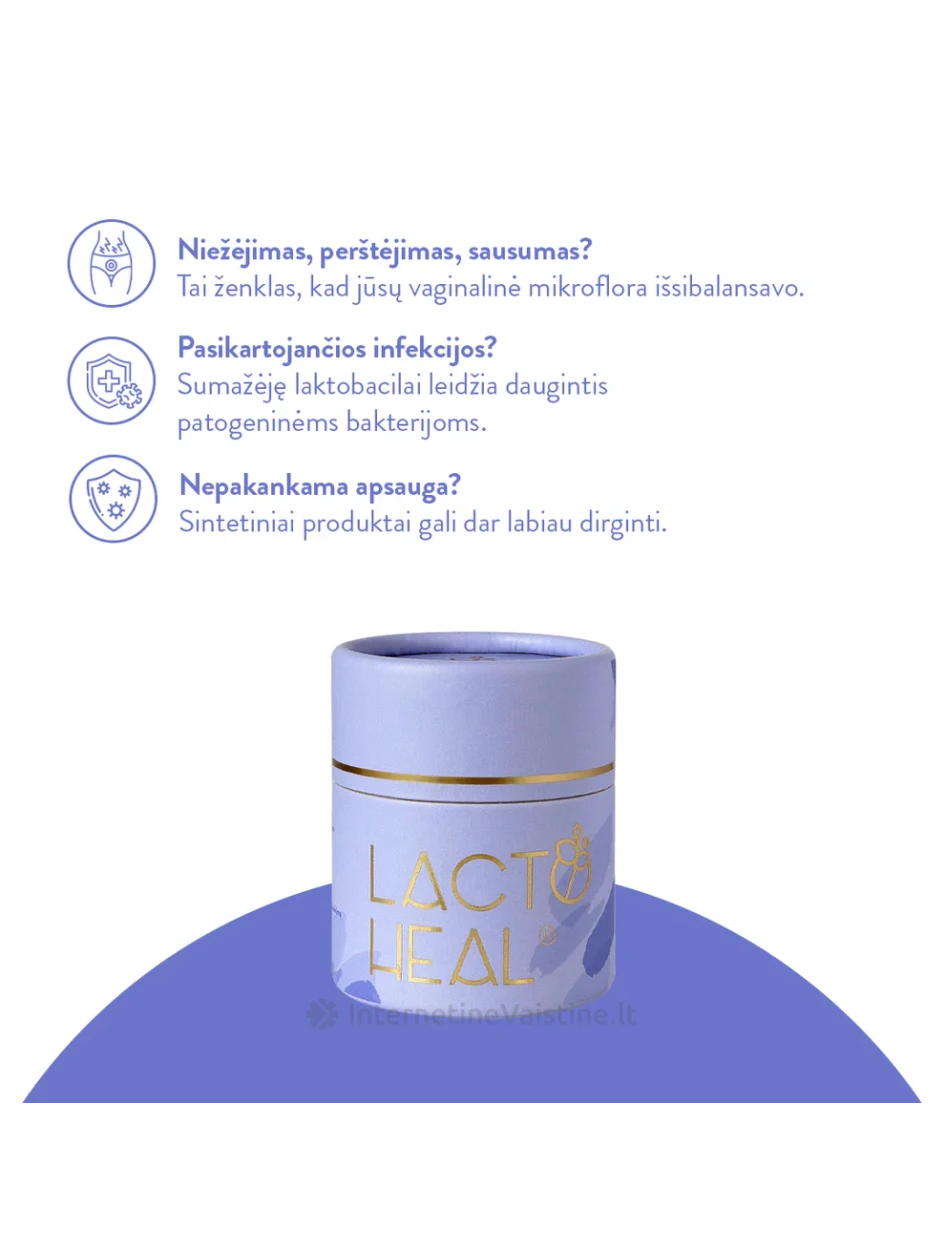 LACTOHEAL makšties ovulės, 7 vnt. | internetinevaistine.lt