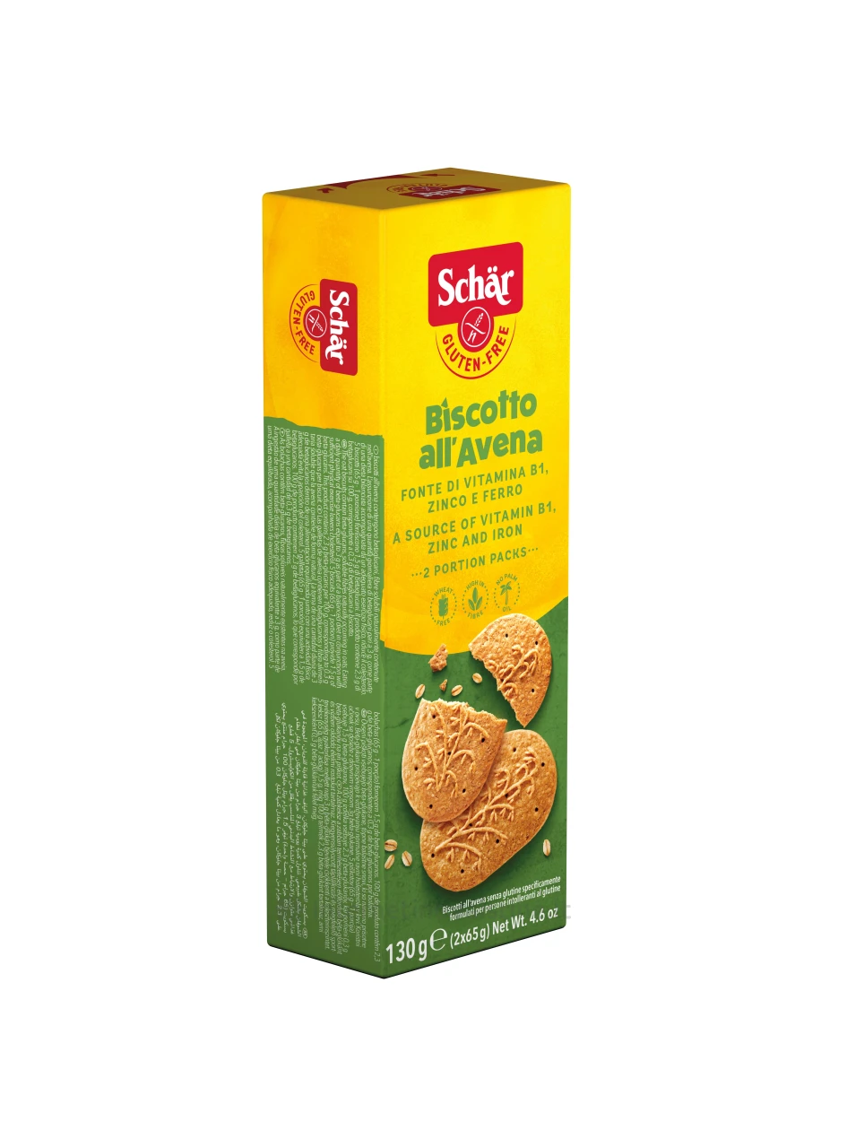 Schär AVENA – avižiniai sausainiai be glitimo, 130g | internetinevaistine.lt