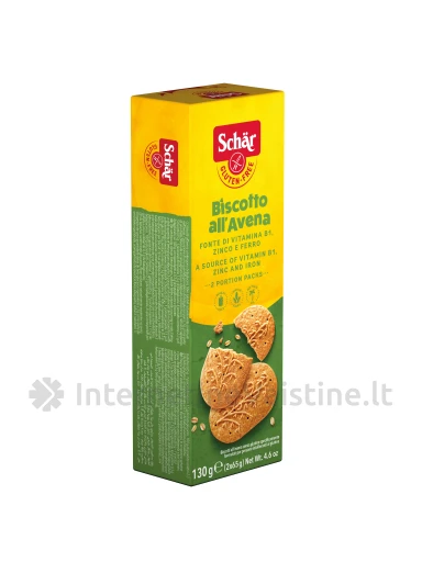 Schär AVENA – avižiniai sausainiai be glitimo, 130g | internetinevaistine.lt