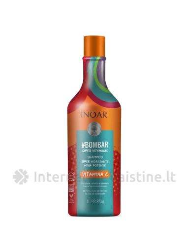 INOAR Super Vitamins šampūnas praturt. vitaminais, 1000 ml, Vnt | internetinevaistine.lt