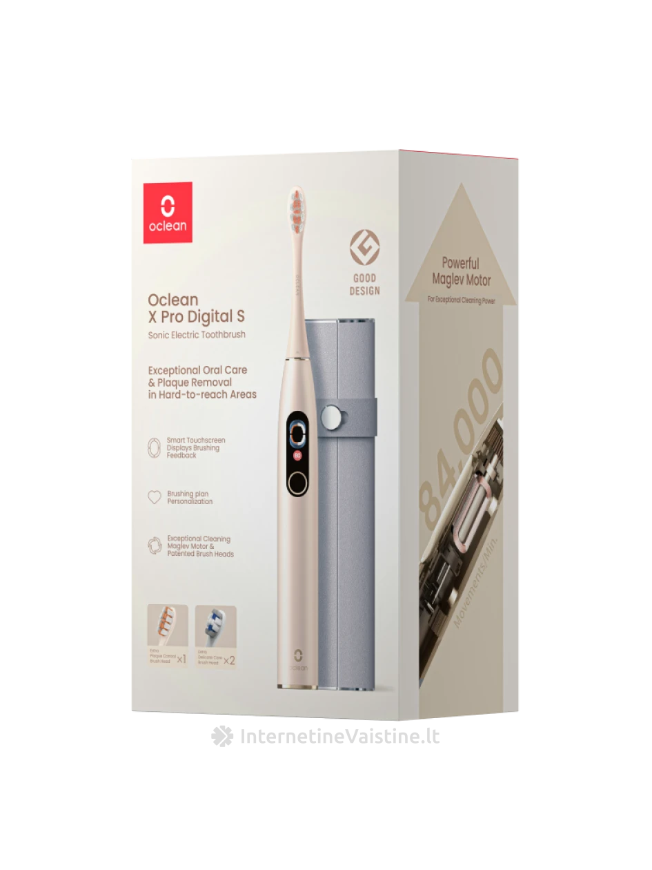 Dantų šep. OCLEAN X Pro Digital Set Gold elektrin. N1 | internetinevaistine.lt