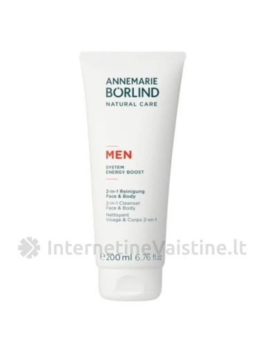 ANNEMARIE BORLIND MEN veido ir kūno prausiklis 2in1 vyr., 200 ml, Vnt | internetinevaistine.lt