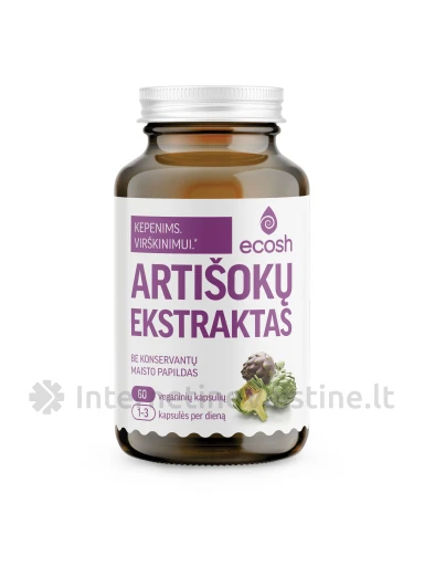 ECOSH Artišokų ekstr. kaps. N60, 60 vnt. | internetinevaistine.lt