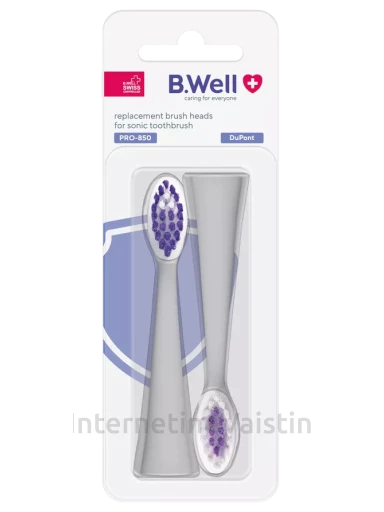 B. WELL dantų šepetėlio galvutės PRO-850, balta spalva, N2 | internetinevaistine.lt