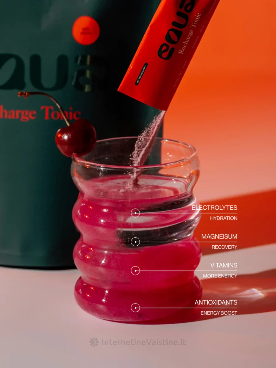 Elektrolitų gėrimas EQUA Vyšnių skonio, 20 paketėlių | internetinevaistine.lt