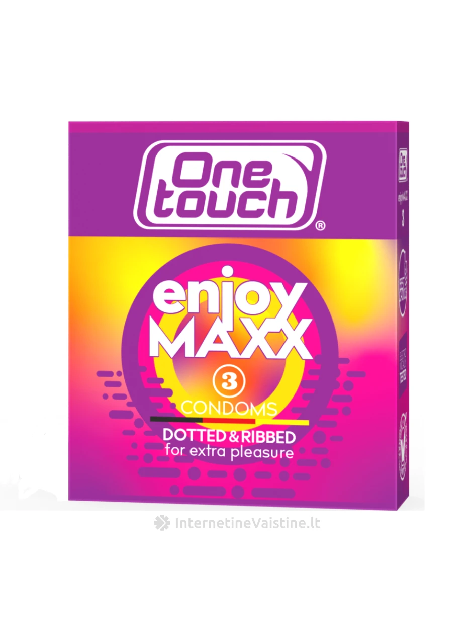 ONE TOUCH EnjoyMaxx, prezervatyvai, 3 vnt. | internetinevaistine.lt