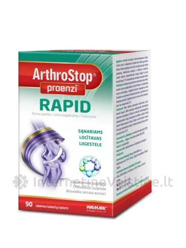 PROENZI Arthrostop Rapid tab. N90, 90 vnt. | internetinevaistine.lt