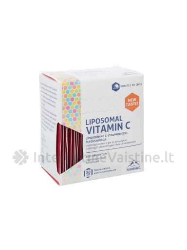 NORDAID VITAMINAS C LIPOSOMOSE, 1000mg, serumas, pakeliai 30x3ml, N1 | internetinevaistine.lt