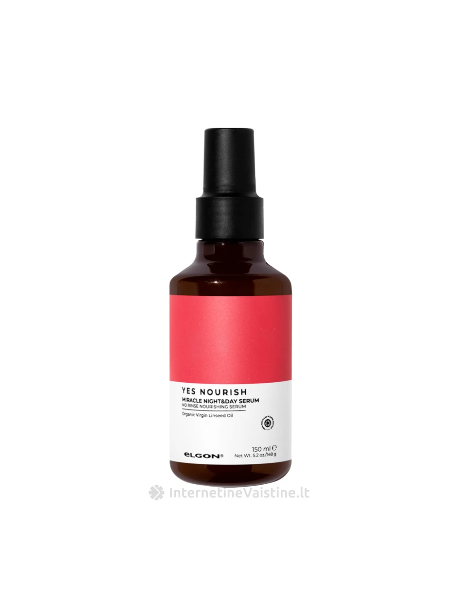 ELGON YES NOURISH maitinamasis serumas plaukams MIRACLE NIGHT&DAY SERUM, 150 ml, Vnt | internetinevaistine.lt