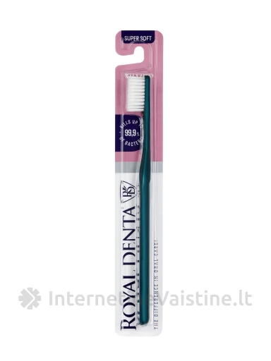 ROYAL DENTA Dantų šepetėlis Silver Super Soft, 1 vnt. | internetinevaistine.lt