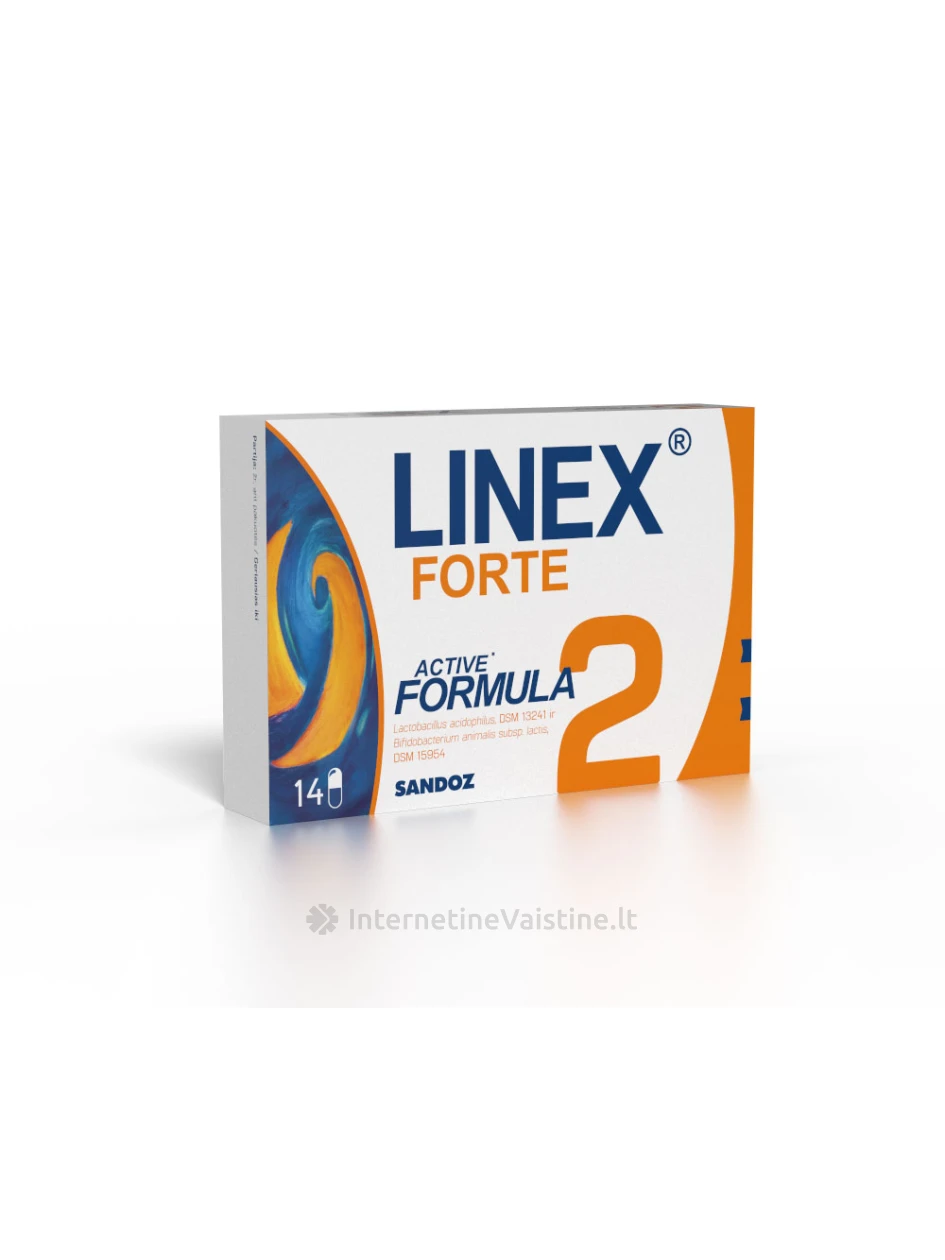 LINEX maisto papildas FORTE, 14 kaps., 14 kaps. | internetinevaistine.lt