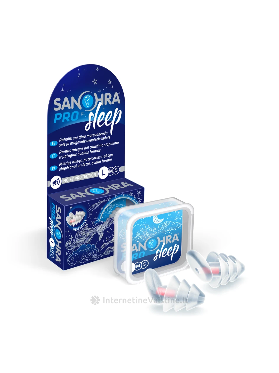 Ausų kamštukai SANOHRA PRO SLEEP L, N2 | internetinevaistine.lt
