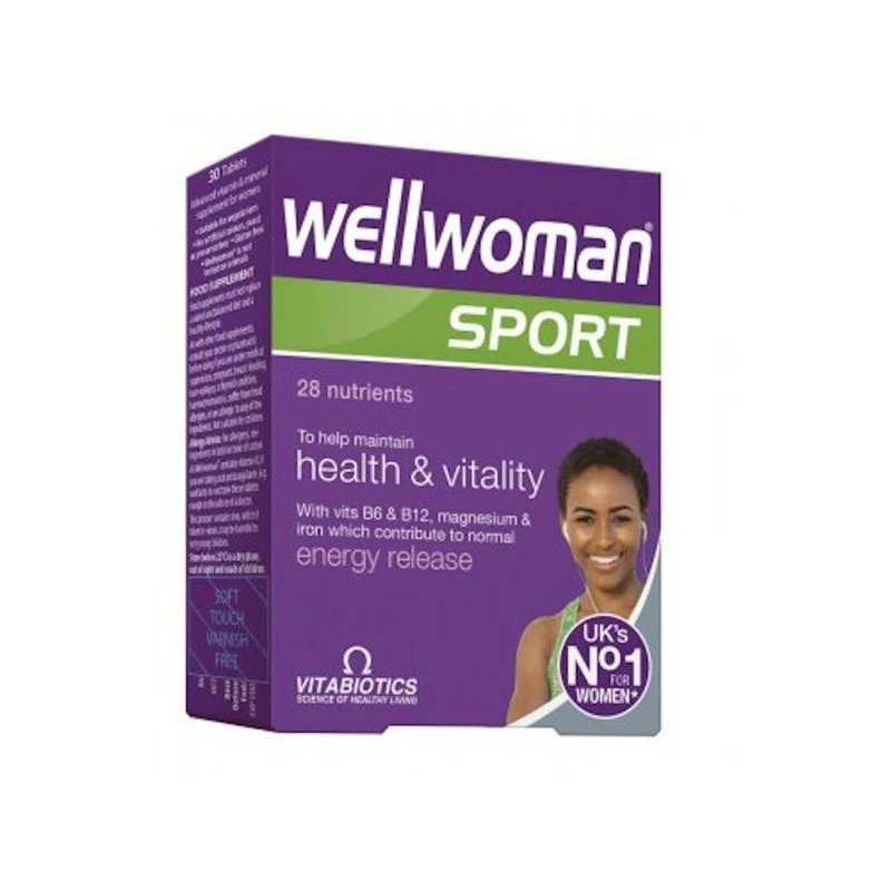 WELLWOMAN maisto papildas SPORT, 30 tab.