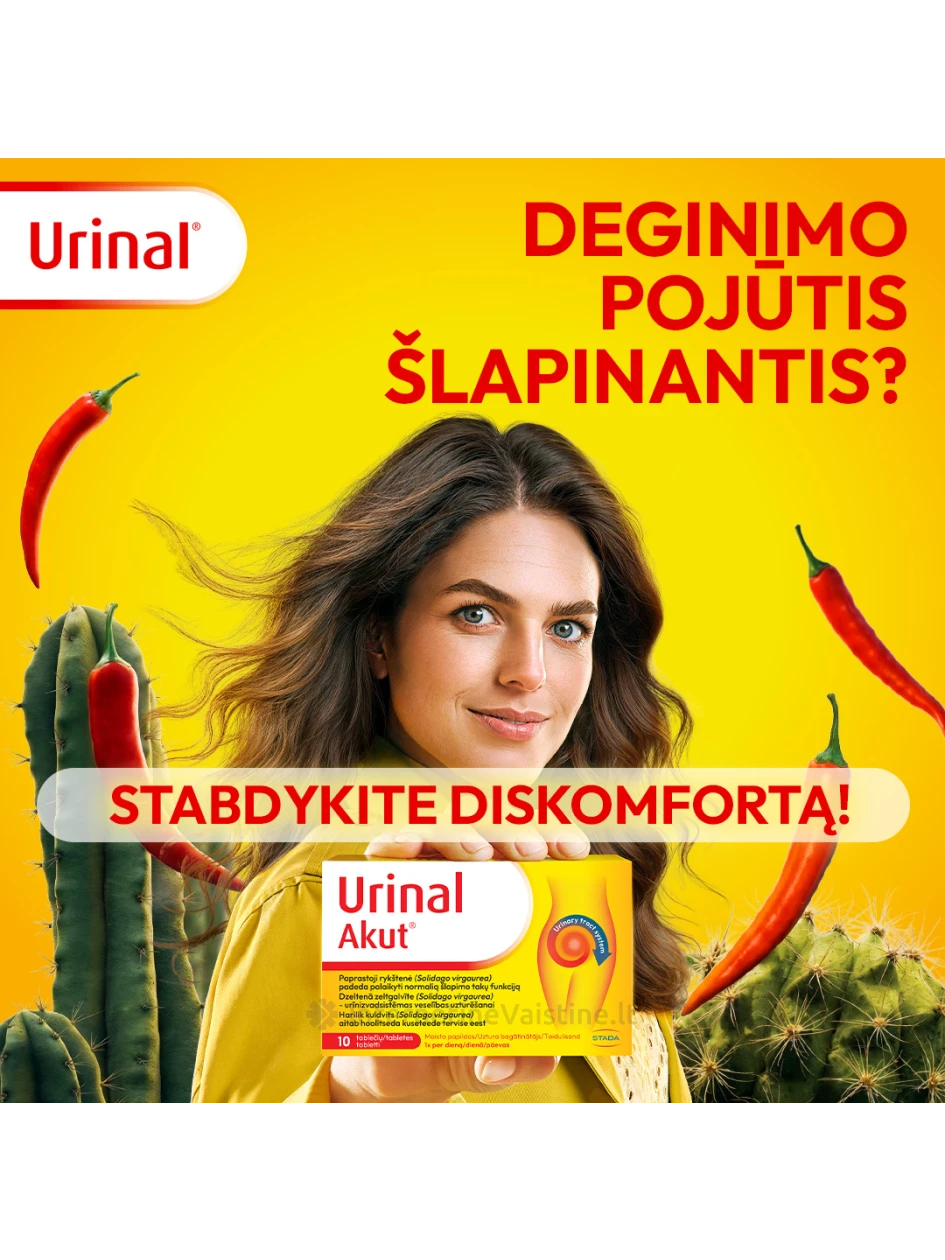 WALMARK URINAL Idelyn Akut tab. N10 | internetinevaistine.lt