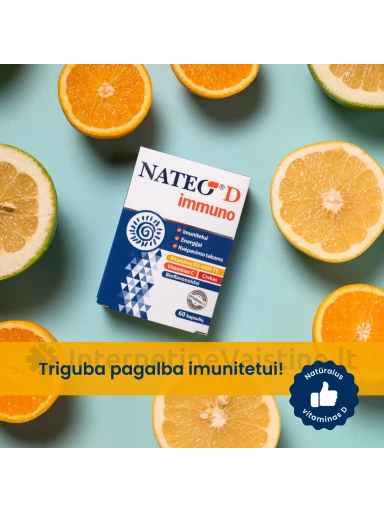 NATEO® D immuno IU4000, 60 kapsulių, 60 kapsulių | internetinevaistine.lt
