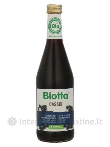 BIOTTA Juodųjų serbentų sulčių nektaras, 500 ml, Vnt | internetinevaistine.lt