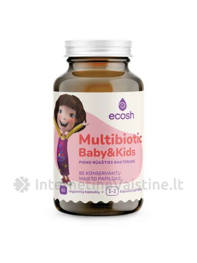 ECOSH KAKĖ MAKĖ Multibiotics Baby Kids, 60 kapsulių | internetinevaistine.lt