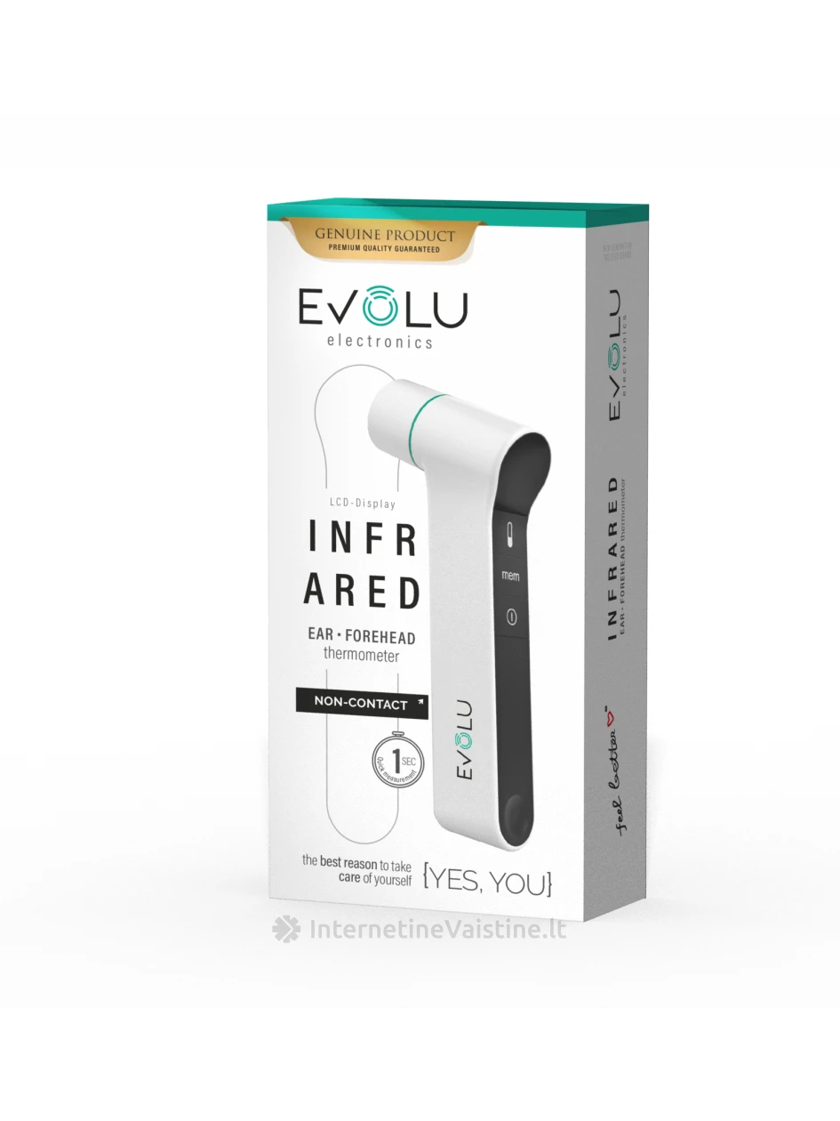 EVOLU infraraudonųjų spindulių termometras, Vnt | internetinevaistine.lt