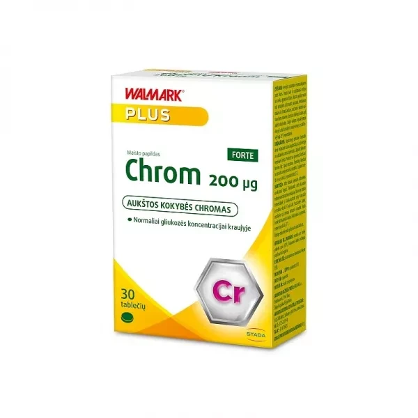WALMARK CHROM FORTE, 200 mcg, tab. N30