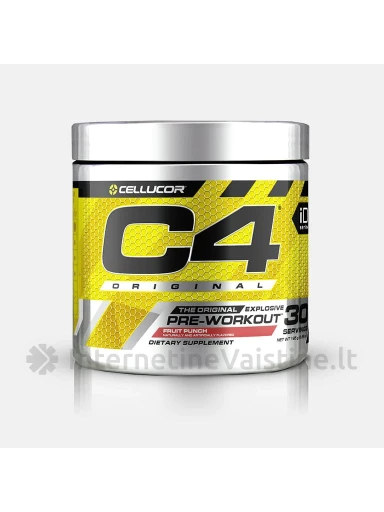 Cellucor® C4® Energetinis prieš treniruotę Original 195g Fruit Punch, N1 | internetinevaistine.lt